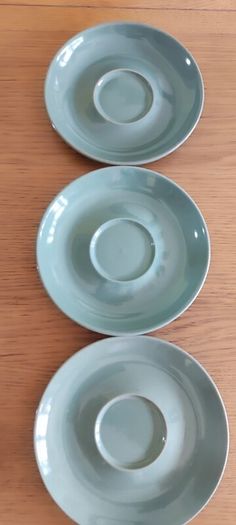 3 saucers Denby Stoneware