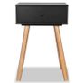 Bedside Tables 2 pcs Solid Pinewood 40x30x61 cm Black Image 4