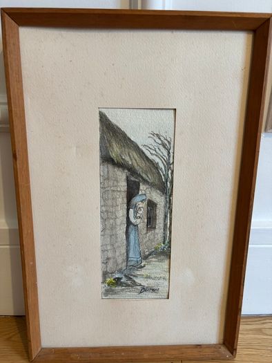 Peter Flanagan Signed Limited Edition "Cockini" Rooster Print and another original artworks