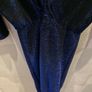 ZARA Shimmery Blue Wrap Front Midi Dress Size S! Image 5