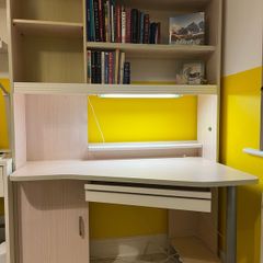 Matching Bed, Desk and Shelving Unit