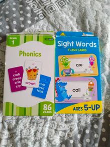 flashcards learn to read phonics 2 packs Excellent Condition Grade 1 Age 5  Up