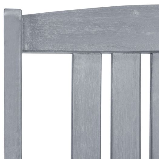 Garden Chairs 6 pcs Solid Acacia Wood Grey