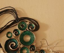 Necklace and earrings