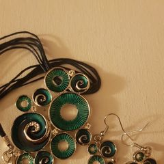 Necklace and earrings