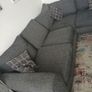 L shaped couch dark grey Image 3