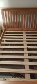 Double bed frame 4 ft 6 Pine