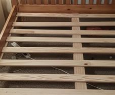 Double bed frame 4 ft 6 Pine