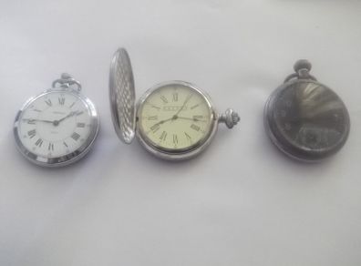 3 vintage pockets watches for repair