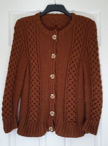 Size12 - Hand Knitted Cardigan - Read Carefully - #