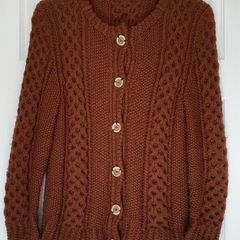 Size12 - Hand Knitted Cardigan - Read Carefully - #