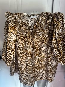 Brand new Papaya leopard print blouse size UK18 EU46 Postage included