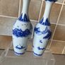 Chinese Pair Eggshell Porcelain Colbalt Blue/ White Elegant Vases Image 10