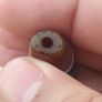 Vintage Middle Eastern Yemeni Suliemani Natrual Eye Agate Bead Amulet Image 6