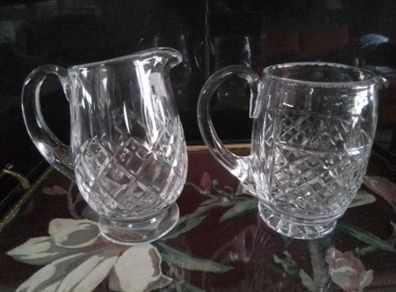 Two Large Cut Glass Jugs