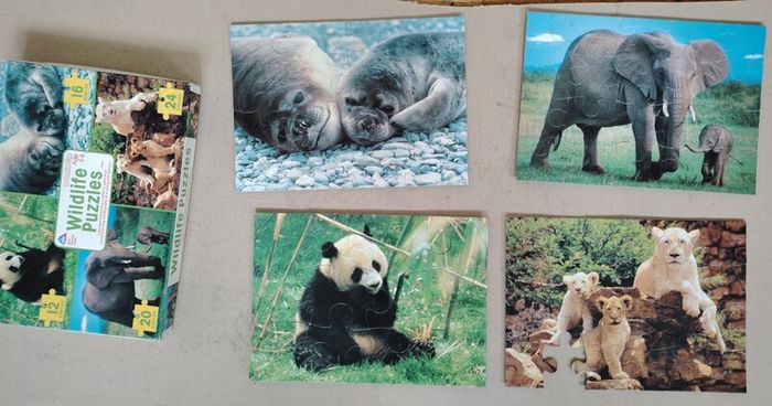 Vintage Children's Jigsaw Puzzle Bundle of 3 sets