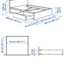 Ikea Malm single bed frame with drawers Image 6