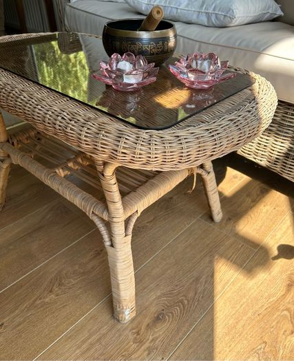 Small Wicker Coffee Table