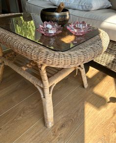 Small Wicker Coffee Table