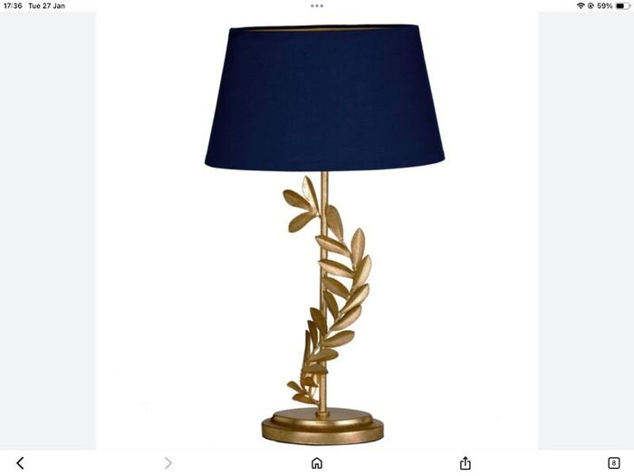 Pair of L.A. Gold Leaf Lamps