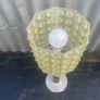 Vintage Rotaflex shade and industrial style painted aluminum base. Image 3