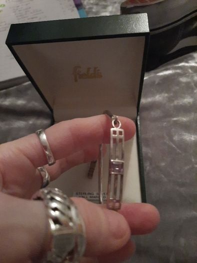 sterling silver necklace and bracelet