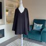 Glamorous Ladies Black Tunic Top with sequins from Michele Hope Image 4