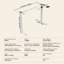 Standing Desk Frame, Adjustable 70-117 cm Height & 95-158 cm Length Electric Stand Up Computer Desk Legs, Ergonomic DIY Workstation Base for Home Image 4