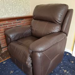 Orthopedic Leather Recliner Armchair