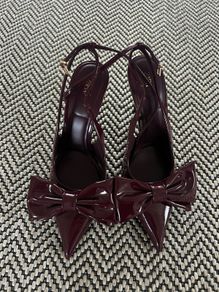Zara burgundy heels size 6