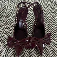 Zara burgundy heels size 6