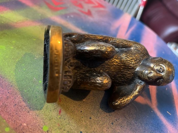 Very old brass monkey