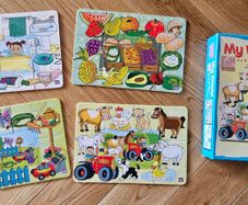 RGS 4in1 Wooden Jigsaw Puzzles - My World