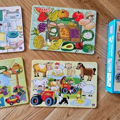 RGS 4in1 Wooden Jigsaw Puzzles - My World