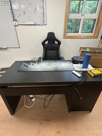 Complete Home Office Gaming Setup - Desk and Gaming Chair