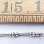 Vintage High Quality  Sterling Silver 925 heavy Bead Necklace  length 16" - 12,58g Image 8