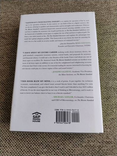 The Fiat Standard 2021 the debt slavery alternative to human civilization by Saifedean Ammous hardback with dustcover in very good condition FREE STANDARD POSTAGE INCLUDED