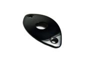 Football Style Curved Metal Jack Plate (Black/Chrome/Gold)