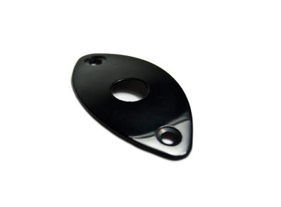 Football Style Curved Metal Jack Plate (Black/Chrome/Gold)