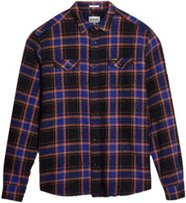 Wrangler Men's Casual Shirt Ls 2pkt Flap, W5A58Q100 Multicolored Black, S