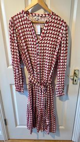 Long print dress. Size 16