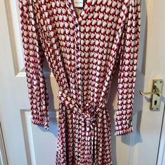 Long print dress. Size 16