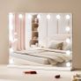 Hollywood Vanity Mirror With Lights w/ USB Desktop Wall-mount 22.8x18.1 in Image 3