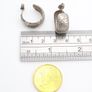 Vintage 925 Sterling Silver Scroll Engraved Earrings Image 9