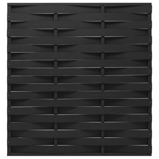 Fence Panel WPC 170x180 cm Black
