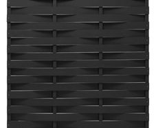 Fence Panel WPC 170x180 cm Black