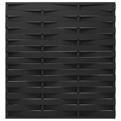 Fence Panel WPC 170x180 cm Black