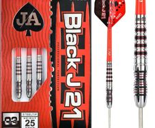 New 25g 90% tungsten Black Jack J21 darts