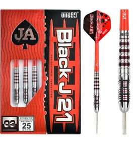 New 25g 90% tungsten Black Jack J21 darts