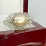 Silver Royal Bali Collection White Mabe Pearl Ring Image 9